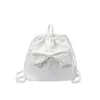 Bolsa ita de estrella linda estilo japonés con cordón y lazo, gran capacidad, versátil para ir al trabajo y la escuela, mochila bolsa ita