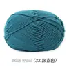 Ovillo de Hilo de Algodón Leche de 4 Hebras, Ovillo de Hilo Medio-Grueso para Crochet Hecho a Mano, Muñeca de Crochet DIY, Bolso, Hilo para Suéter de Bebé