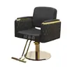Cadeira de barbeiro Cadeira de salão de beleza Cadeira de barbearia Salão de beleza Assento para cortar cabelo Banqueta elevatória Giratória Para permanente e coloração