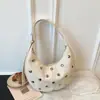 Bolso de Axila de Diseño de Nicho Transfronterizo de Gama Alta, Bolso de Hombro Texturizado de Moda y Versátil, Bolso Cruzado Simple con Remaches, Bolso Tipo Dumpling