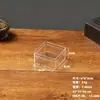 Caixa transparente quadrada de acrílico plástico atacado 5cm com tampa e base caixa de doces cubo figura caixa de embalagem para display