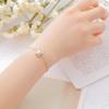 Pulsera Versátil Popular Estilo Coreano, Aleación Ecológica Piedra de Transferencia Badu, Pulsera de Cristal de Fresa, Accesorios Populares para Mujeres