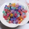 DIY Pinos de Cabelo Estilo Antigo Acessórios de Cabelo Materiais Contas Redondas Foscas 8mm Salpicadas com Contas de Vidro Douradas Estilo Chinês