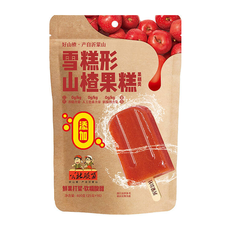 公社联盟雪糕形山楂果糕400g