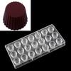 Molde de Chocolate de Plástico Duro PS Molde de Cubitos de Hielo Rosa Herramientas para Hornear Gelatina 3D Disponibles en Varios Estilos