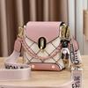 [Bolsas Femininas Shichen] Bolsa Pequena para Mulheres 2026 Novo Estilo Bolsa Transversal Elegante Bolsa Pequena Bordada com Corrente Bolsa Mini para Celular