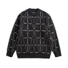 Yidao Vintage Otoño 2026 Nueva Colección: Suéter de Punto Argyle Retro, Suéter Pulóver Holgado con Cuello Redondo Estilo Japonés para Hombre