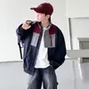 Chaqueta para niño para primavera y otoño 2026 modelo nuevo, elegante ropa casual de otoño para niños mayores, chaqueta infantil de bloques de color