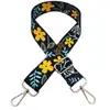 Nuevos Accesorios para Bolsos de Correa Ancha Estampados Florales Coloridos Correa Decorativa Correa Cruzada Ajustable Cordón