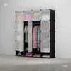 Película Mágica DIY Ensamblaje Sencillo Estante de Malla de Hierro Armario Almacenamiento en Capas Disposición Jaula para Mascotas Estante de Almacenamiento de Malla de Hierro