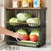 Prateleira de Armazenamento para Mesa, Aparador para Sala de Estar, Organizador em Camadas para Lanches e Copos de Água, Cesta de Armazenamento para Frutas e Vegetais de Cozinha