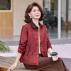 Nueva chaqueta elegante de otoño para mamá, corta y holgada, chaqueta moderna adelgazante para mujeres de mediana edad y mayores