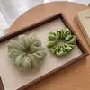 Goma para el pelo verde manzana con un toque de alta gama, elegante scrunchie de malla para coletas bajas y peinados semi-recogidos, accesorio para el cabello para mujeres