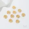 Cuentas Espaciadoras de Rosa Tridimensionales Color-Conservantes Rellenas de Oro de 14K con Agujero Pasante, Cuentas de Flor, Cuentas Sueltas para Joyería, Accesorios Hechos a Mano DIY de Perlas