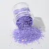 50g Lantejoulas Macaron a Laser Importadas DIY Acessórios para Manicure Cânhamo Flow Patch Sequin Hexagonal Joias para Manicure