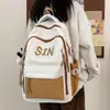 Mochila Simples de Grande Capacidade Estilo Novo 2024 para Alunos do Ensino Fundamental e Médio Design de Mochila para Alunos Masculinos e Femininos