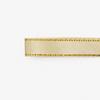 Cinta de Satín con Borde Dorado de 1 cm de Ancho, Caja de Regalo de Venta Caliente Transfronteriza, Cinta para Empaque de Repostería en Stock, Lazo Dorado Hecho a Mano para DIY, Cinta con Borde Dorado