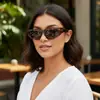 Gafas de Sol Retro Versátiles Ojo de Gato Personalidad Hip-Hop Europeo y Americano Nueva Moda Viaje Conducción Protección Solar Gafas de Sol Transfronterizas