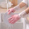 Guantes gruesos para el hogar para mujer, cocina, cuatro estaciones, lavar platos, lavar ropa, lavar caucho, látex, plástico, impermeables, duraderos.