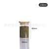 Frasco de Almacenamiento Cilíndrico de Alto Borosilicato de 53 mm de Diámetro con Tapa de Bambú, Frasco Sellado, Frasco para Té, Botella de Empaque para Almacenamiento en Cocina