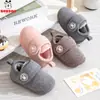 (Estrictamente seleccionado) Zapatos de Algodón para Niños Babudou Botas de Algodón Calientes Forradas de Felpa para Niños Pantuflas de Algodón de Punta Cerrada para Invierno Botas de Nieve para Niñas