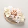 Diadema Bohemia de Flores para Niños de Verano Mosaico de Flores Tridimensionales Diadema de Nylon para Bebé Banda para el Cabello de Flores Artificiales