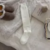 Calcetines japoneses de lana hueca estilo ballet para pantorrilla adelgazantes calcetines JK holgados para otoño e invierno ropa exterior con botas calcetines largos calcetines para botas