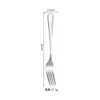 Faca e Garfo Estilo Ocidental Espessados Aço Inoxidável 1010 Talheres Colher de Mistura de Grau Alimentício Conjunto de Faca e Garfo de Hotel Faca para Steak