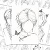 Pegatinas de práctica pintadas a mano con borrador de 64 líneas para peinado femenino, para estudiantes de arte, dibujo especial, bocetos y aprendizaje.
