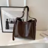 Bolso de Alta Calidad de Gran Capacidad para Mujer 2024 Nuevo Retro Moderno Versátil Bolso Cruzado Casual Hombro Tote Bolso Cubo