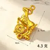 Colgante Accesorios Año de la Oveja 2027 Colgante de Plástico Chapado en Oro Decoración Festiva de Año Nuevo para Bonsái Accesorios de Oveja Pequeña Yuanbao