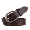 Fornecimento Transfronteiriço Amazon Ebay Cinto Largo Feminino de Couro Genuíno Versátil Couro de Vaca Fivela de Pino Cinto Decorativo Retrô Cinto