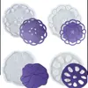Molde de Resina de Cristal DIY Papoula Decoração de Mesa Mandala Porta-Copos Base de Armazenamento Molde de Silicone Venda por Atacado em Estoque