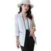 2022 Nuevo Blazer Rayado de Un Botón para Mujer Primavera Elegante Maduro Ligero de Alta Gama Estilo Diosa Top de Traje