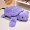 Almofada de Pelúcia Fofa e Macia de Tartaruga Deitada, Brinquedo de Pelúcia, Tartaruga Marinha Pequena de Pelúcia, Boneca de Conforto para Crianças