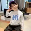 Camiseta Térmica de Polar con Medio Cuello Alto para Niños, Capa Base de Otoño de Manga Larga para Niños y Niñas en Otoño e Invierno, Tallas Medianas a Grandes, Top Cálido Versátil, Moderno