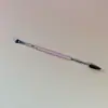 Pincel Duplo para Sobrancelhas Shanghai Huoyan, Pincel Chanfrado para Pó de Sobrancelha, Pincel Espiral Especial para Sobrancelhas de Maquiador, Pincel Grande de Maquiagem com Cabeça Plana