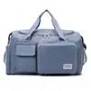Estilo Coreano Nuevo Simple Casual Bolso Tote de Viaje Plegable Bolsa de Equipaje de Almacenamiento Separación Seco/Húmedo Bolsa de Yoga Fitness