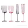 Copa Triangular de Vidrio Martillado con Borde Dorado de Lujo Nórdico, Copa de Vino de Cristal de Alta Estética, Copa de Champaña, Vaso de Agua, Copa Decorativa