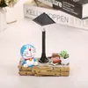 Estilo Japonés Estilo Retro Gato Doraemon Dingdang Luz de Noche Alcancía Adornos Hechos a Mano Artesanías de Resina Regalo de Cumpleaños