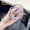 Cristal Ojo de Gato de Vidrio Blanco Hielo Alto Luz de Luna Lichi Ágata Congelada Pulsera Redonda de Tira Calcedonia Pulsera de Jade para Mujer
