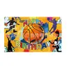 Fundo de aniversário temático de futebol transfronteiriço Banner Feliz Aniversário Decoração de festa Tapeçaria personalizada de fundo