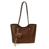 2026 Bolso Tote Casual de Textura Nueva Simple Tendencia de Moda Bolso de Gran Capacidad Color Sólido Personalidad Bolso de Hombro para Mujer