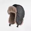 Gorro de invierno estilo noreste para hombres y mujeres, con forro de polar, material grueso, diseño a prueba de viento, protección facial y para el cuello integrada, y estilo cálido de poner