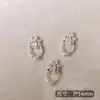 Arte de Uñas Transfronterizo Ultra Brillante Circonita Lazo Plateado Decoración de Uñas Celebridad de Internet Popular Venta Caliente Mariposa Pequeña Accesorios para Uñas Al por Mayor