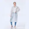 Capa de Chuva PEVA para Exterior Poncho de Peça Única para Adulto Longo Turístico Portátil Espessado Não Descartável