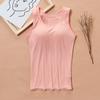 Sutiã/Roupa íntima/Camiseta sem aro para mães de meia-idade e idosas, para mulheres idosas, com bojo integrado, tamanho plus size, peça de base com sutiã