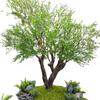 Árbol de Oliva de Gama Alta Grande de Pie Planta Verde Simulada Decoración de Paisaje Interior y Exterior Ventana Elegante Sala de Té Paisajismo Árbol Falso