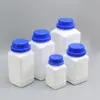 Botella de plástico de boca ancha de múltiples especificaciones botella cuadrada blanca de plástico botella de boca ancha para reactivos