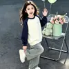 Sudadera para Niña con Forro Polar Otoño Invierno 2026 Nuevas Llegadas Ropa de Otoño Elegante Moderna Holgada para Niños Medianos y Mayores Cuello Redondo Prenda Base